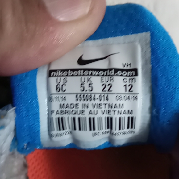 Nike #555084-014 Children's Unisex Running Shoe 👞 - Picture 16 of 16
